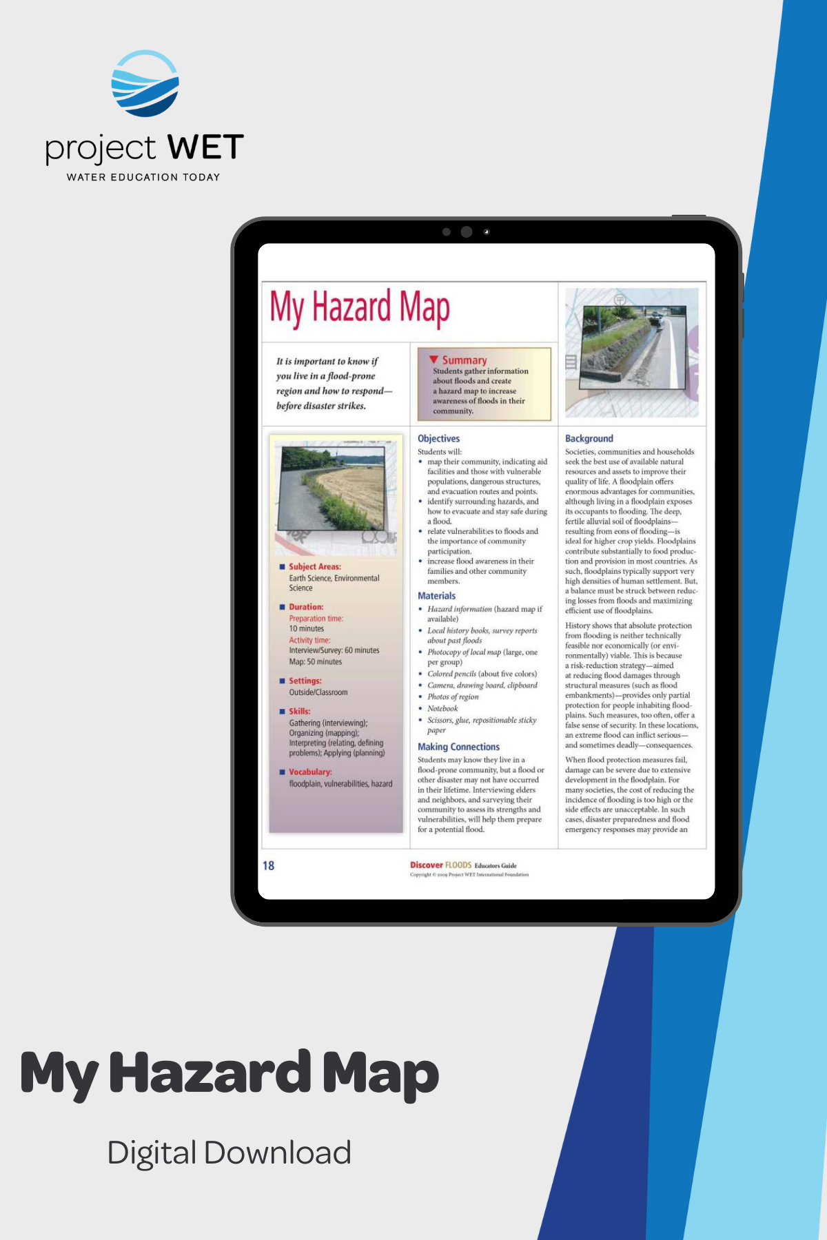 "My Hazard Map" Activity, PDF DOWNLOAD
