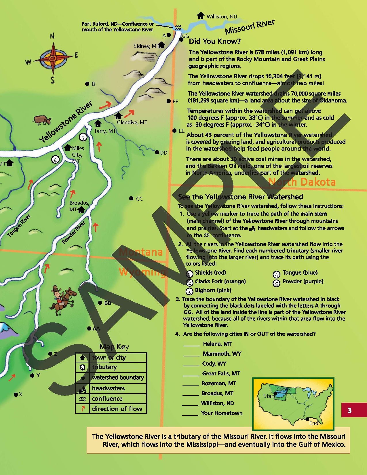 Discover the Yellowstone River KIDs Activity Booklet
