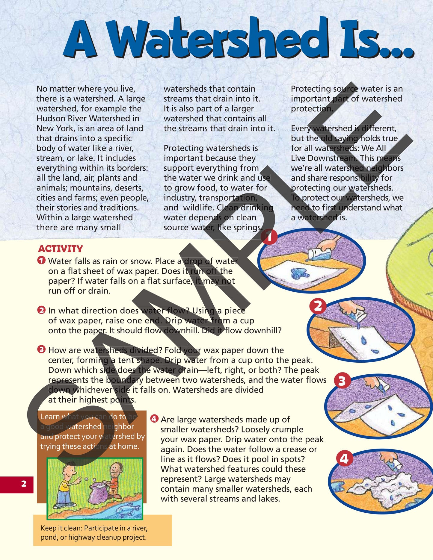 Watershed Protection KIDs Activity Booklet