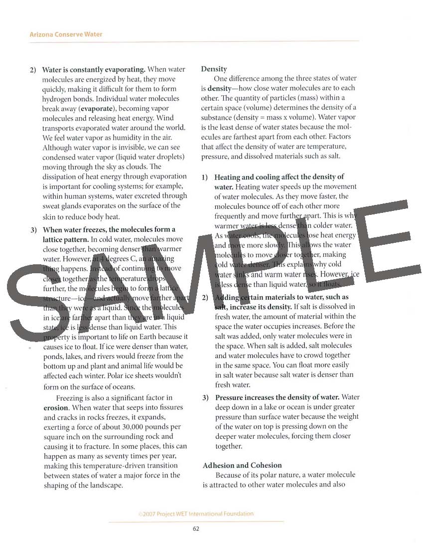 Arizona Conserve Water: Educator Guide