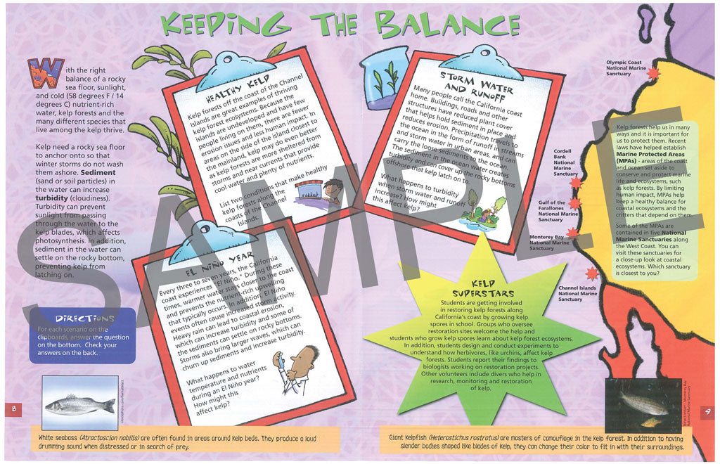 Discover California Coastal Ecosystems KIDs Activity Booklet