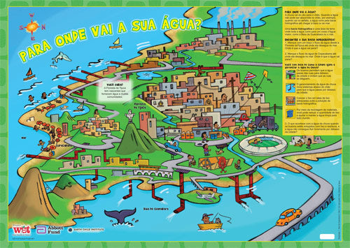 Healthy Water, Healthy Rio Poster / Para onde vai a sua água? (PORTUGUESE), PDF DOWNLOAD