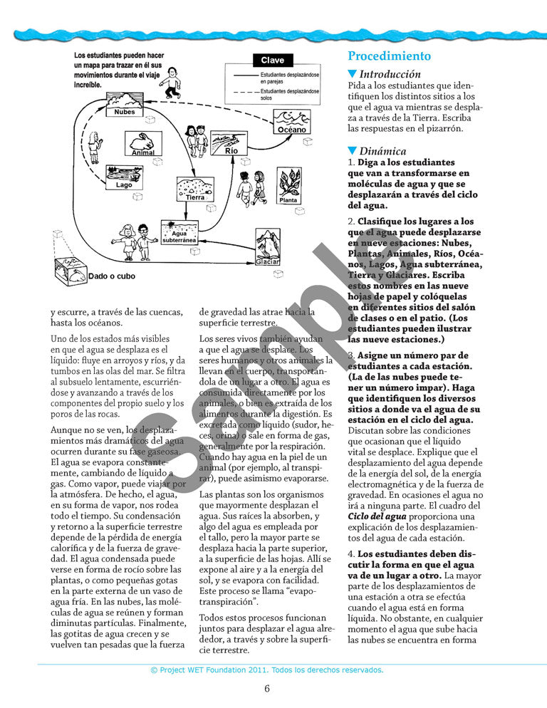 Water and Education: Latin America SAMPLER, SPANISH / Agua y Educación: Actividades selectivas ESPAÑOL, PDF EBOOK