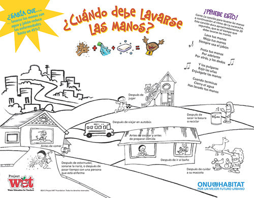 When Should You Wash Your Hands? Poster (SPANISH) PDF DOWNLOAD