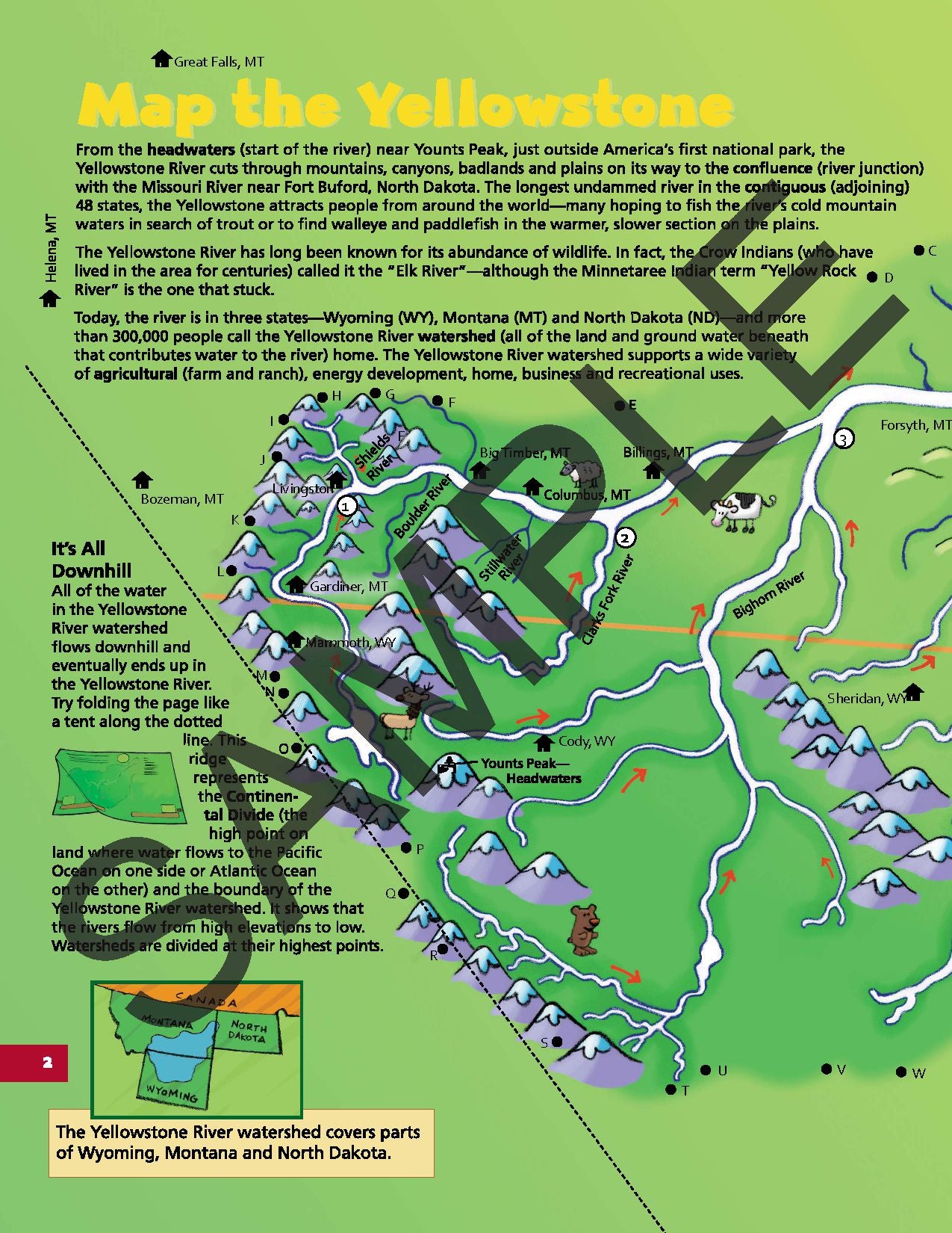 Discover the Yellowstone River KIDs Activity Booklet