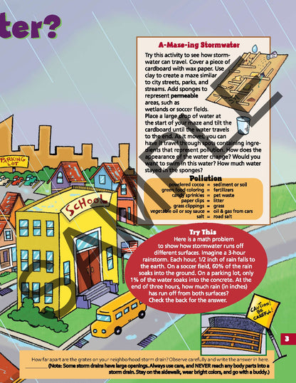 Discover Storm Water KIDs Activity Booklet