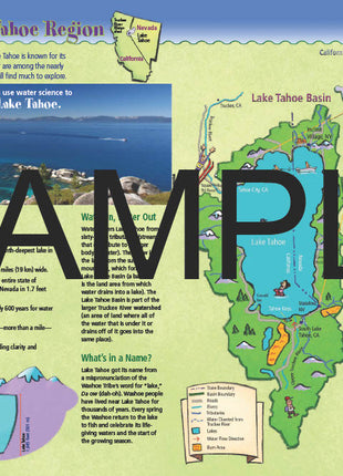 Discover the Waters of Lake Tahoe, KIDs Activity Booklet, PDF EBOOK
