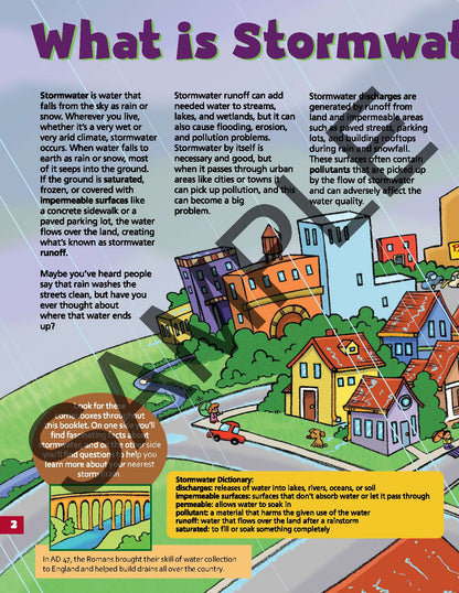 Discover Storm Water KIDs Activity Booklet
