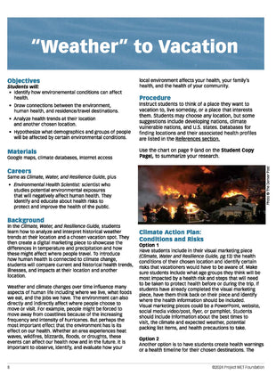 Climate Change and Heath supplement