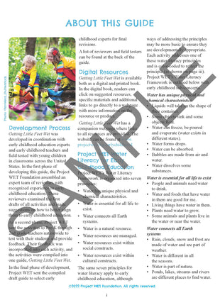 Getting Little Feet Wet Early Childhood Educator Guide
