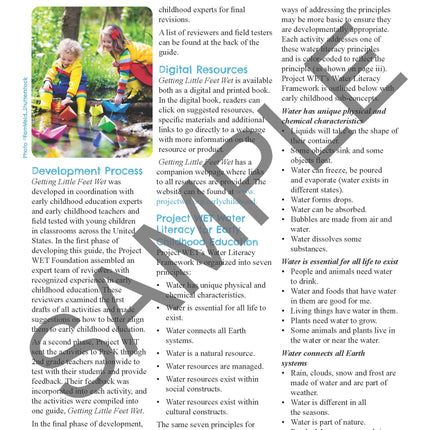 Getting Little Feet Wet Early Childhood Educator Guide