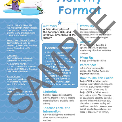 Getting Little Feet Wet Early Childhood Educator Guide