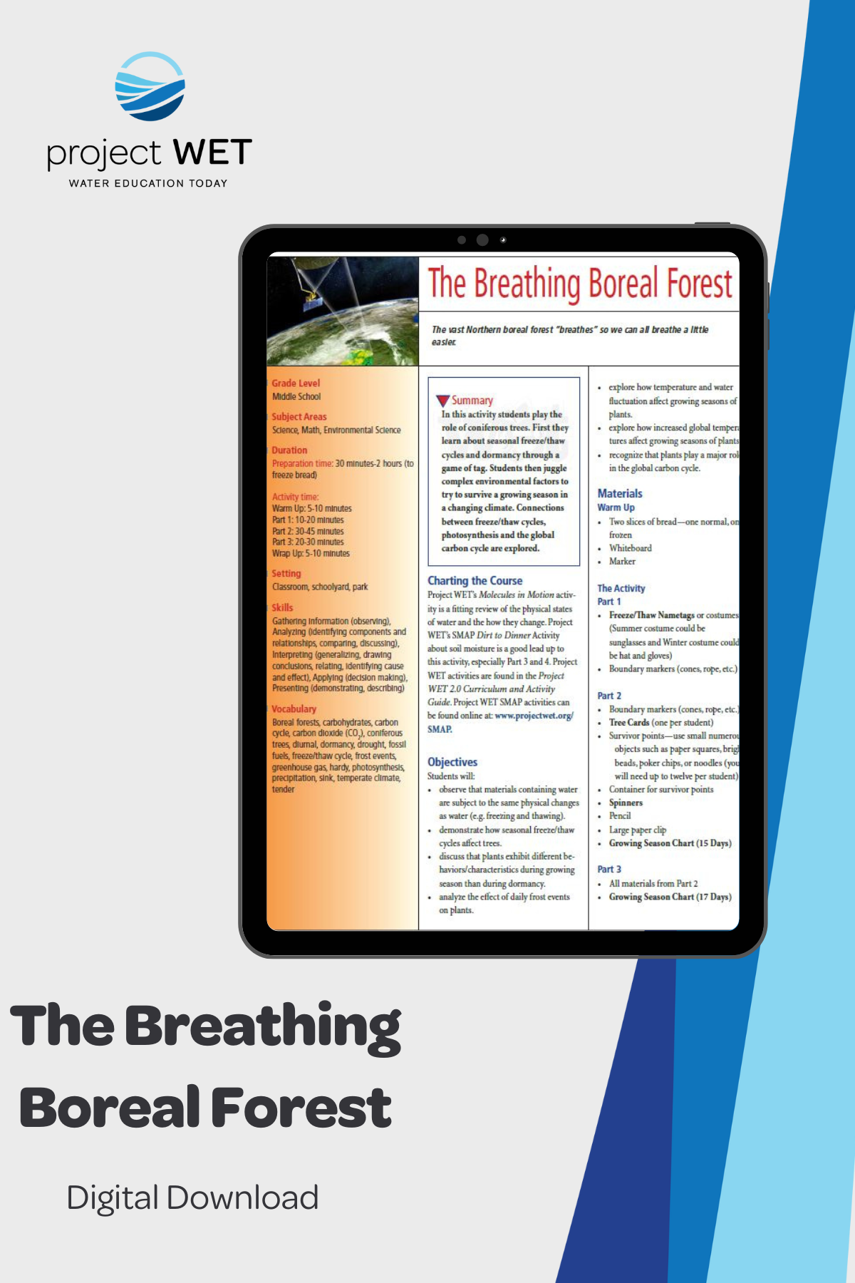 "The Breathing Boreal Forest" Activity, PDF Download