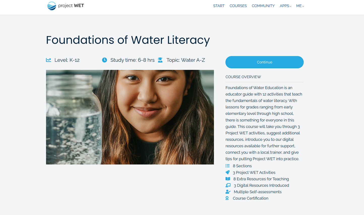 Foundations of Water Education online training