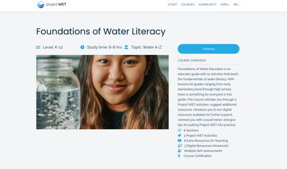 Foundations of Water Education online training