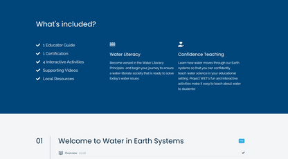 Water in Earth Systems online training