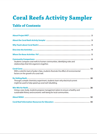 Coral Reefs Activity Sampler