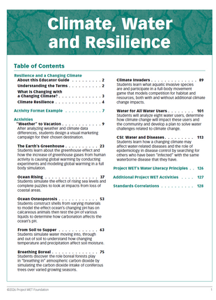 Climate, Water and Resilience
