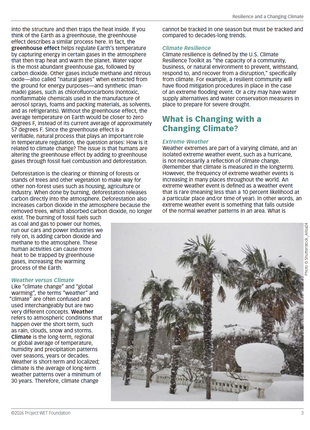 Climate, Water and Resilience