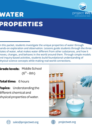 Water Properties Unit - Middle School