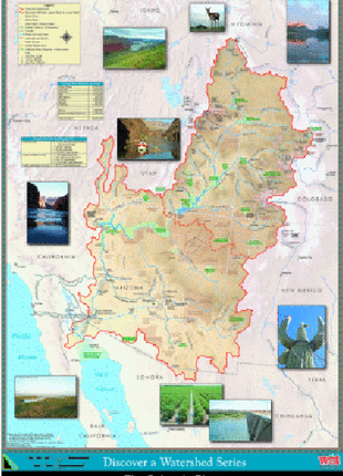 Colorado River Watershed Map, PDF DOWNLOAD