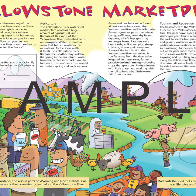 Discover the Yellowstone River, KIDs Activity Booklet, PDF EBOOK