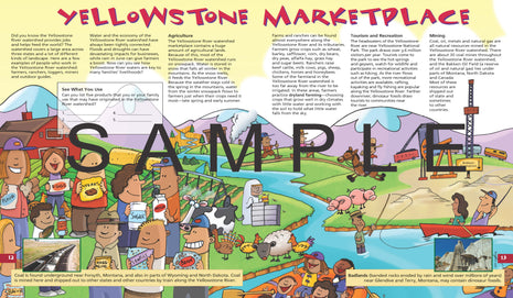 Discover the Yellowstone River, KIDs Activity Booklet, PDF EBOOK