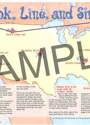 Fish and Fishing KIDs Activity Booklet, PDF EBOOK