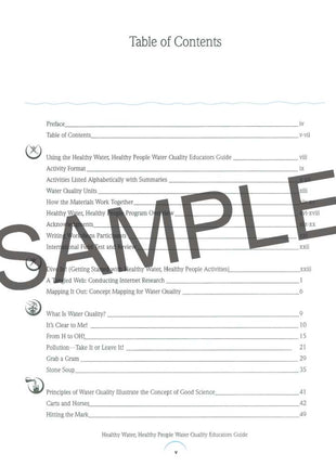 Healthy Water, Healthy People: Water Quality Educator Guide - EBOOK