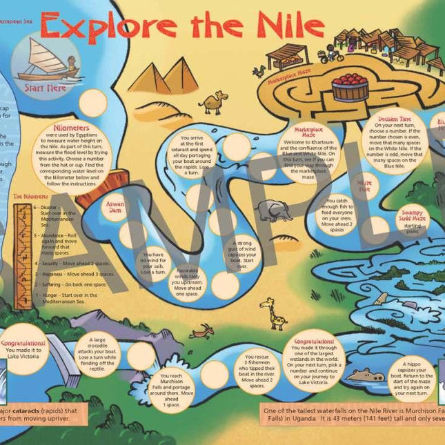Discover the Nile River KIDS Activity Booklet, PDF EBOOK