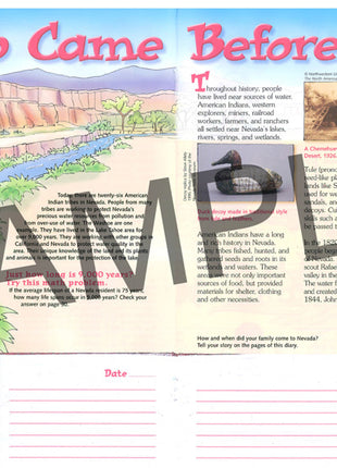 Discover the Waters of Nevada KIDs Activity Booklet, PDF EBOOK