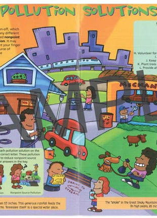 Discover the Waters of Tennessee, KIDs Activity Booklet, PDF EBOOK