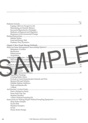 WOW! The Wonders of Wetlands: An Educator Guide