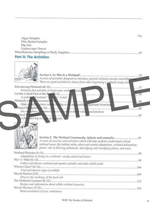 WOW! The Wonders of Wetlands: An Educator Guide