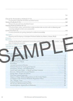 WOW! The Wonders of Wetlands: An Educator Guide