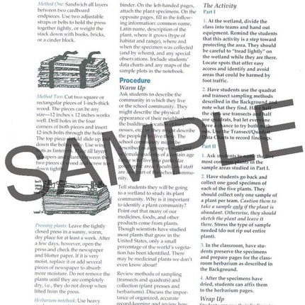 WOW! The Wonders of Wetlands: An Educator Guide